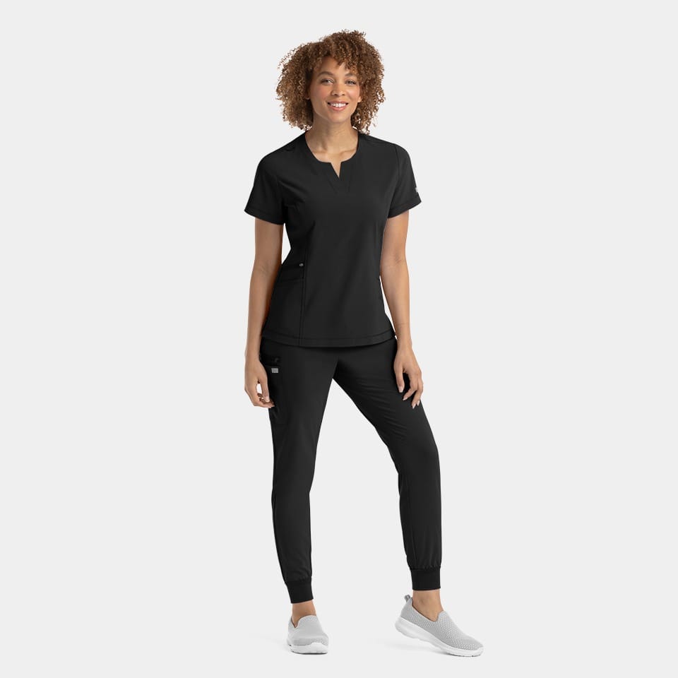 Women's Notched Neck Top | 4802