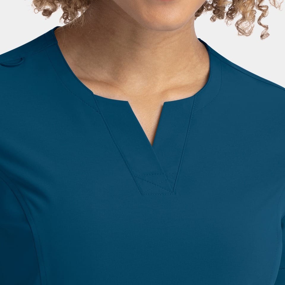 Women's Notched Neck Top | 4802