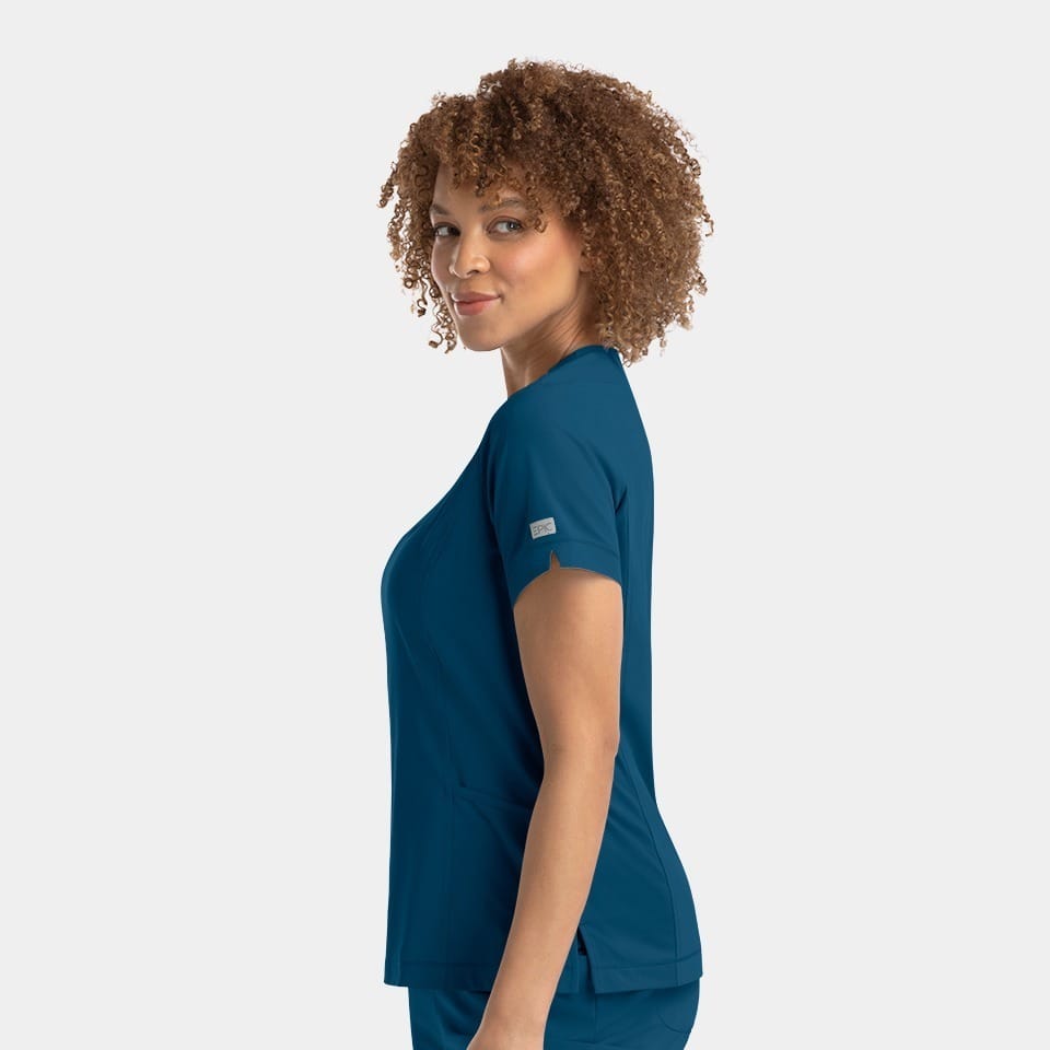 Women's Notched Neck Top | 4802