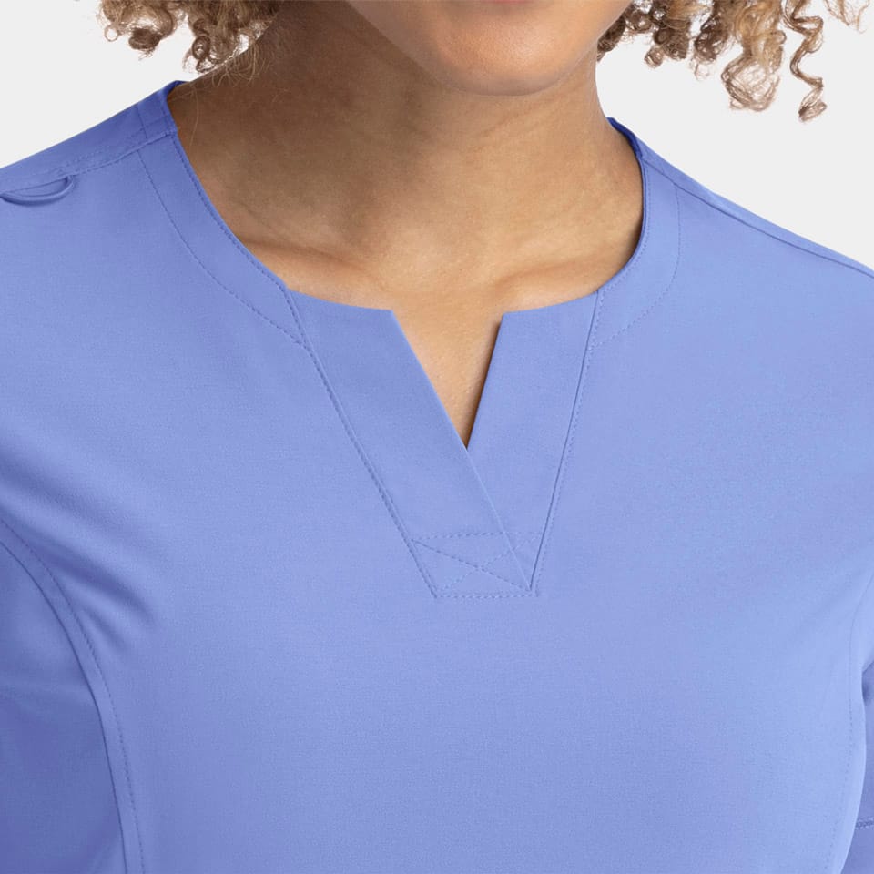 Women's Notched Neck Top | 4802
