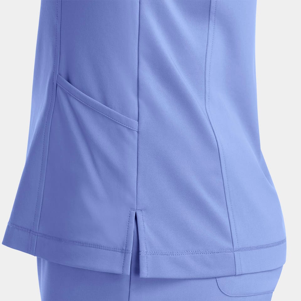 Women's Notched Neck Top | 4802