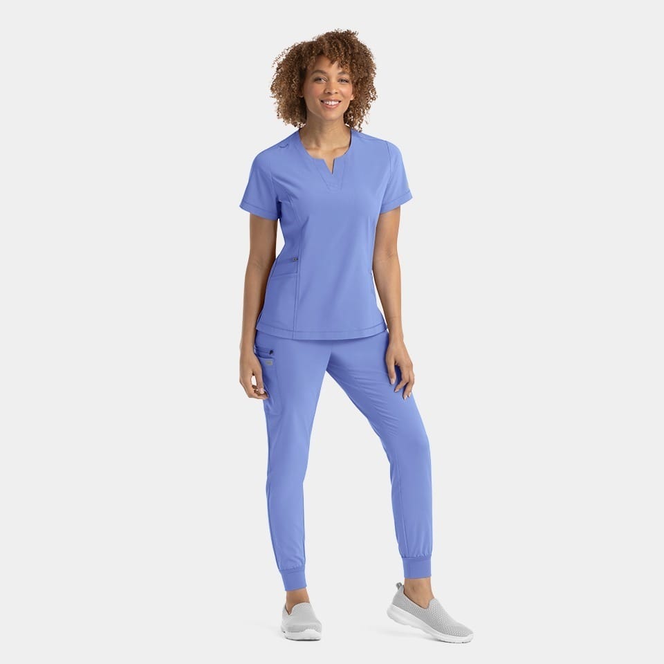 Women's Notched Neck Top | 4802