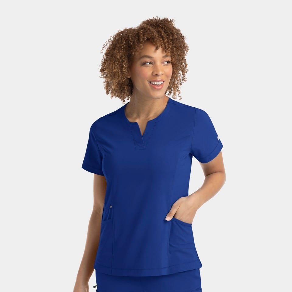 Women's Notched Neck Top | 4802