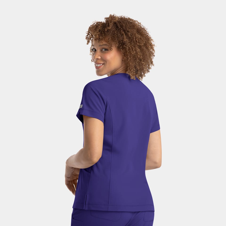 Women's Notched Neck Top | 4802