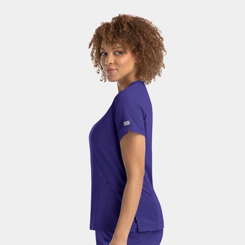 Women's Notched Neck Top | 4802