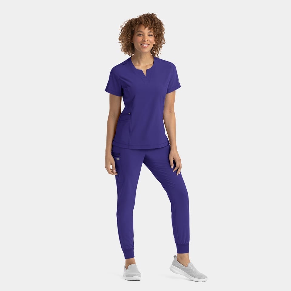 Women's Notched Neck Top | 4802