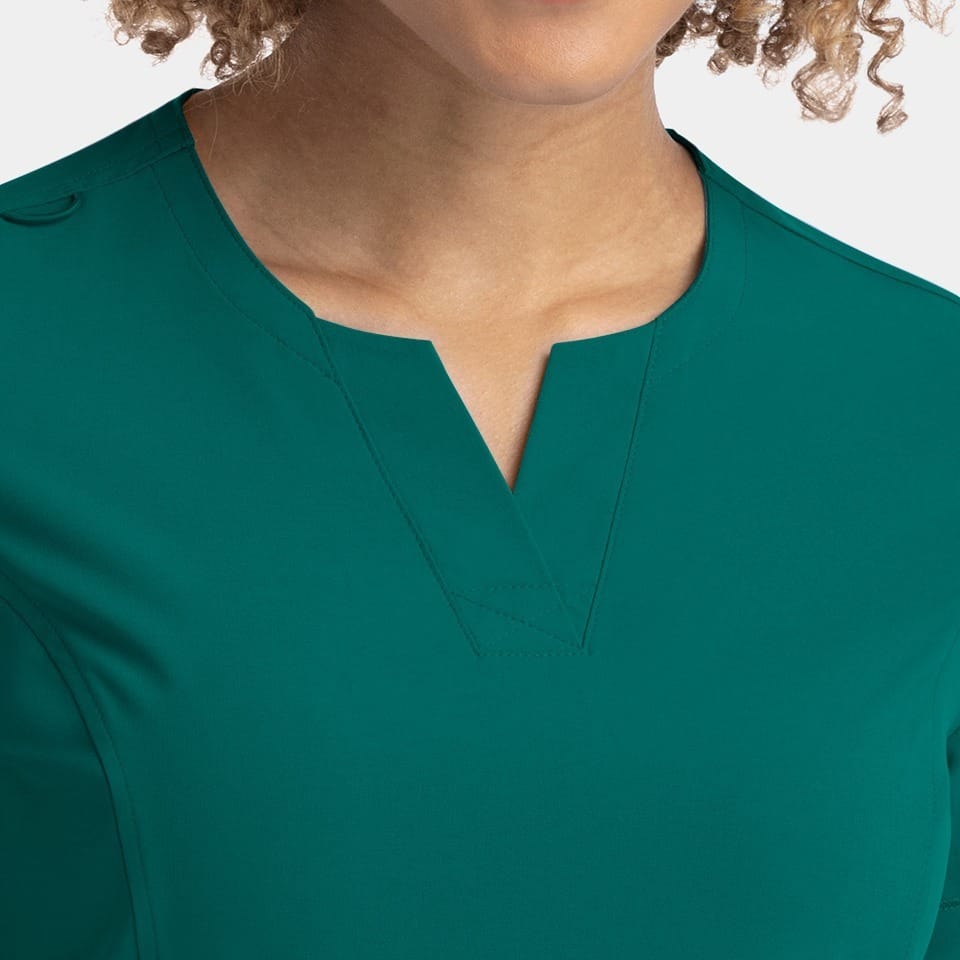 Women's Notched Neck Top | 4802