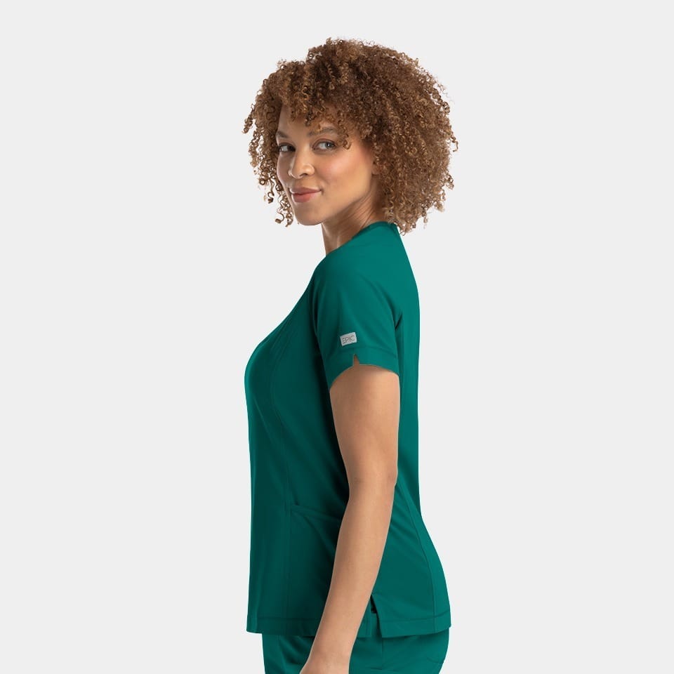 Women's Notched Neck Top | 4802