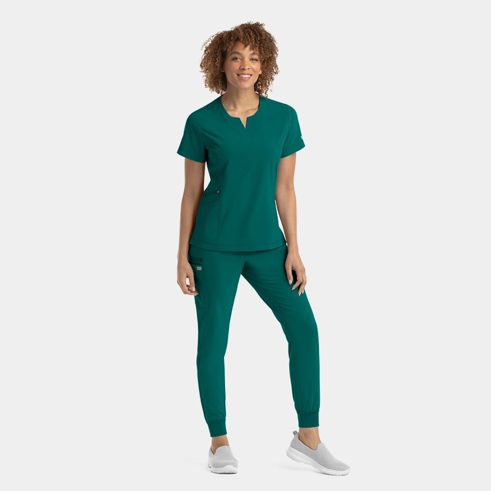 Women's Notched Neck Top | 4802