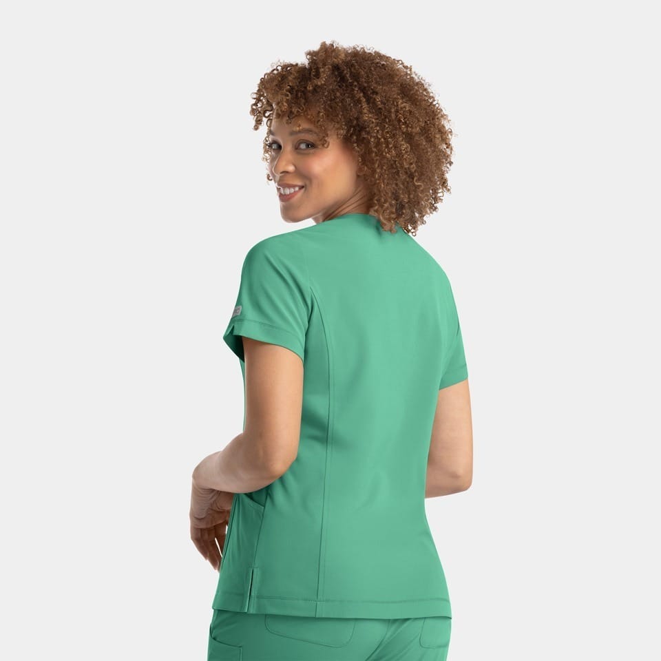 Women's Notched Neck Top | 4802
