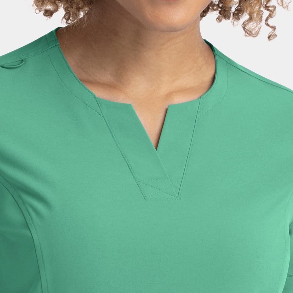 Women's Notched Neck Top | 4802