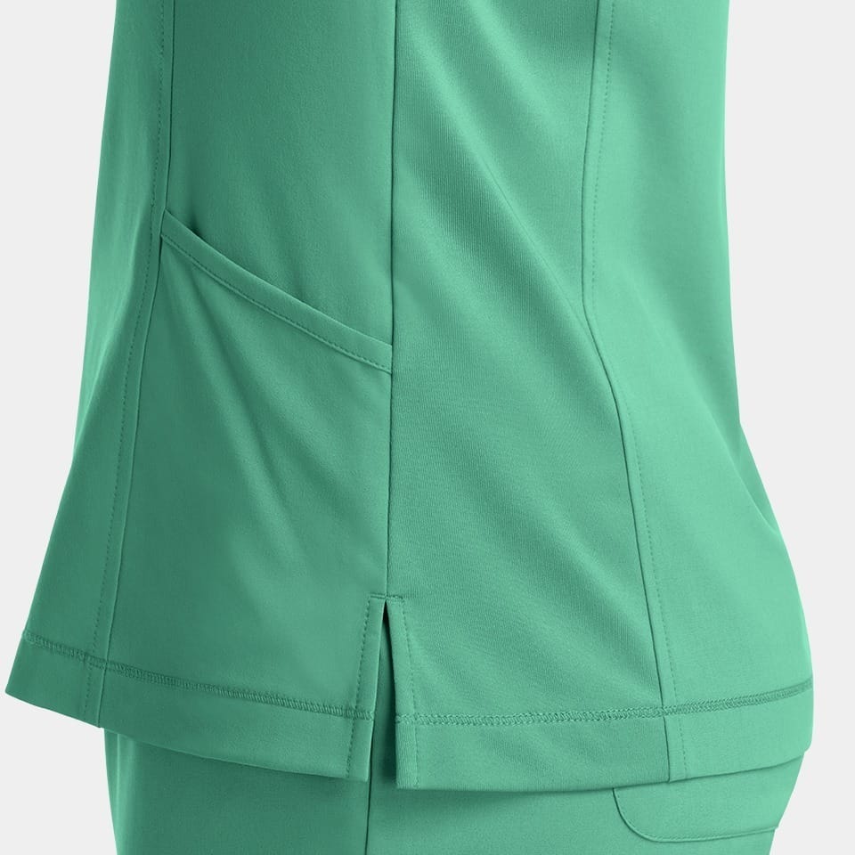 Women's Notched Neck Top | 4802