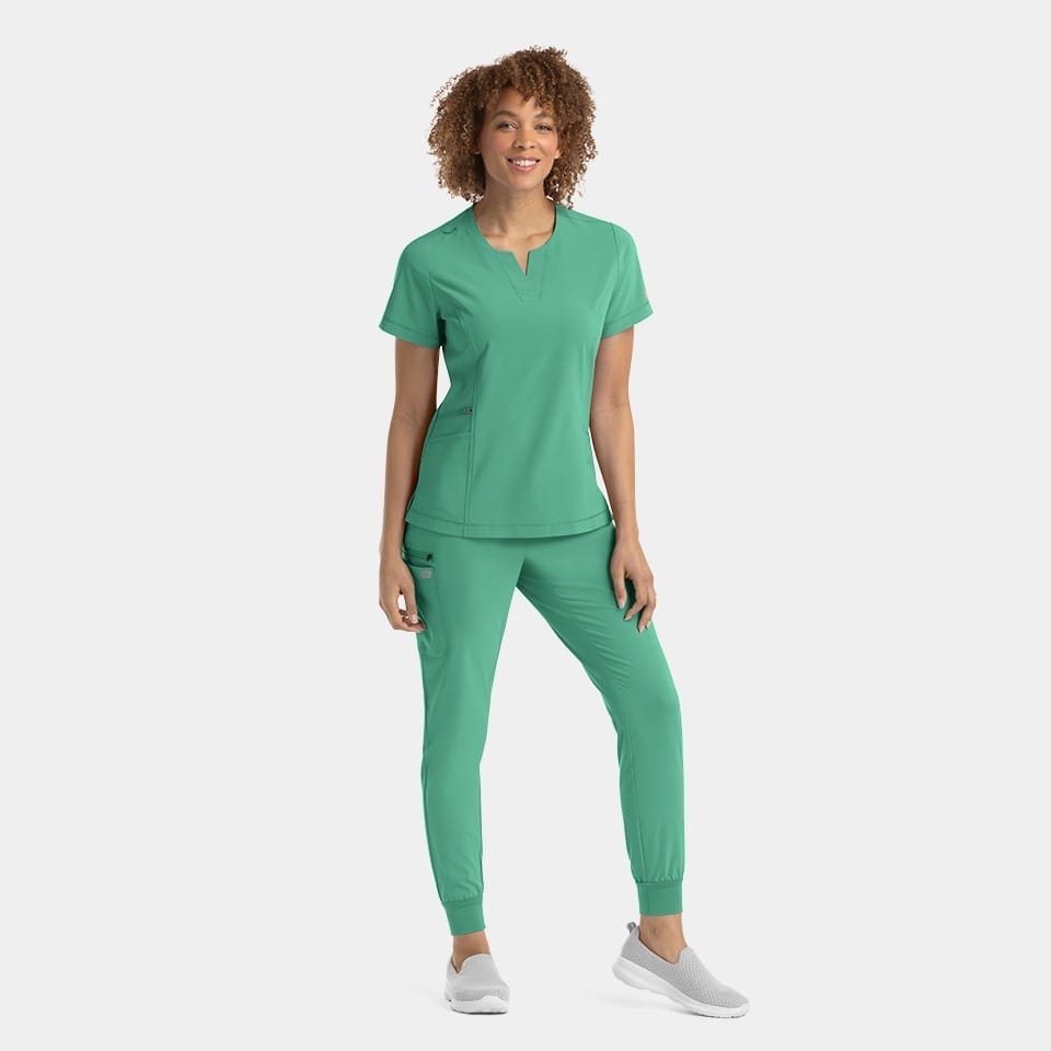 Women's Notched Neck Top | 4802