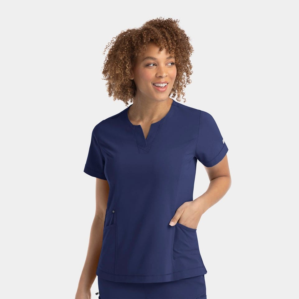 Women's Notched Neck Top | 4802