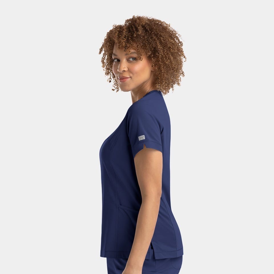 Women's Notched Neck Top | 4802
