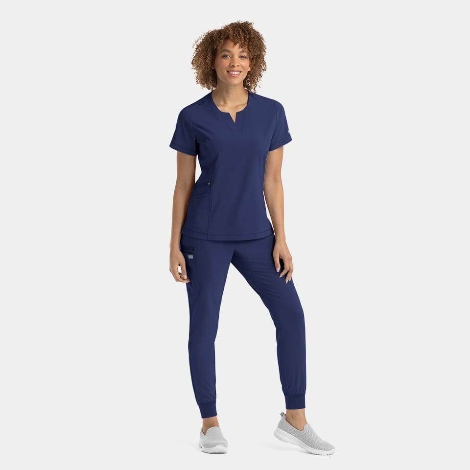 Women's Notched Neck Top | 4802