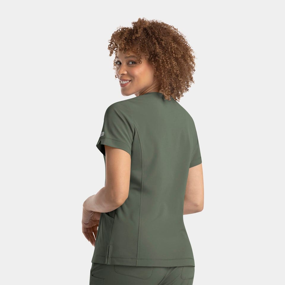 Women's Notched Neck Top | 4802
