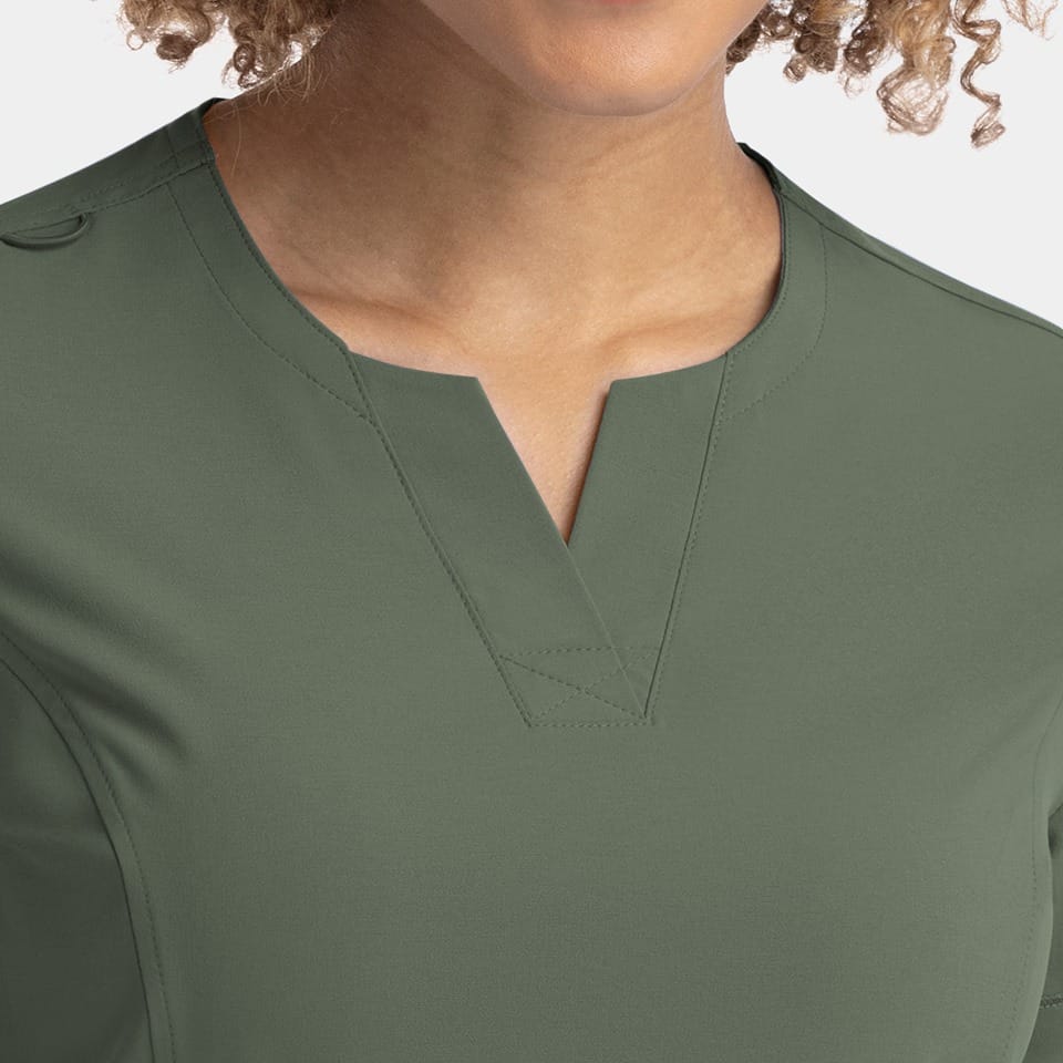 Women's Notched Neck Top | 4802