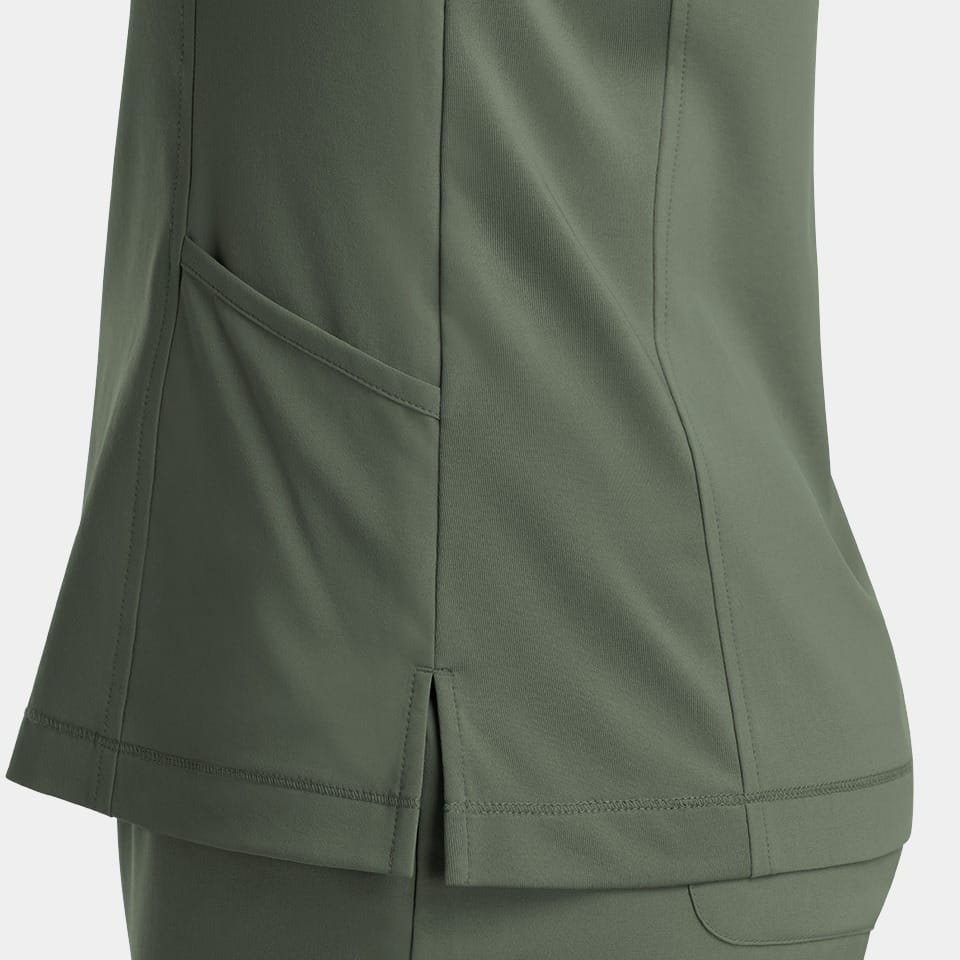 Women's Notched Neck Top | 4802