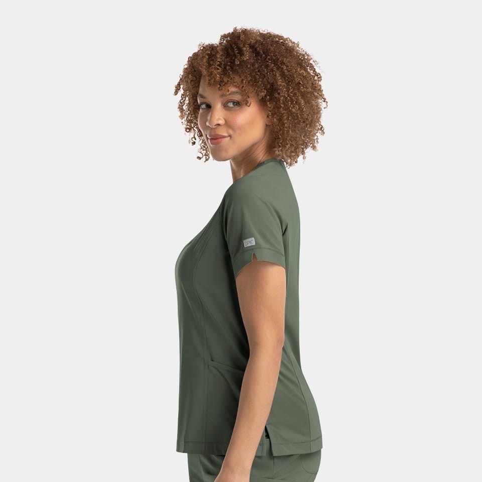 Women's Notched Neck Top | 4802