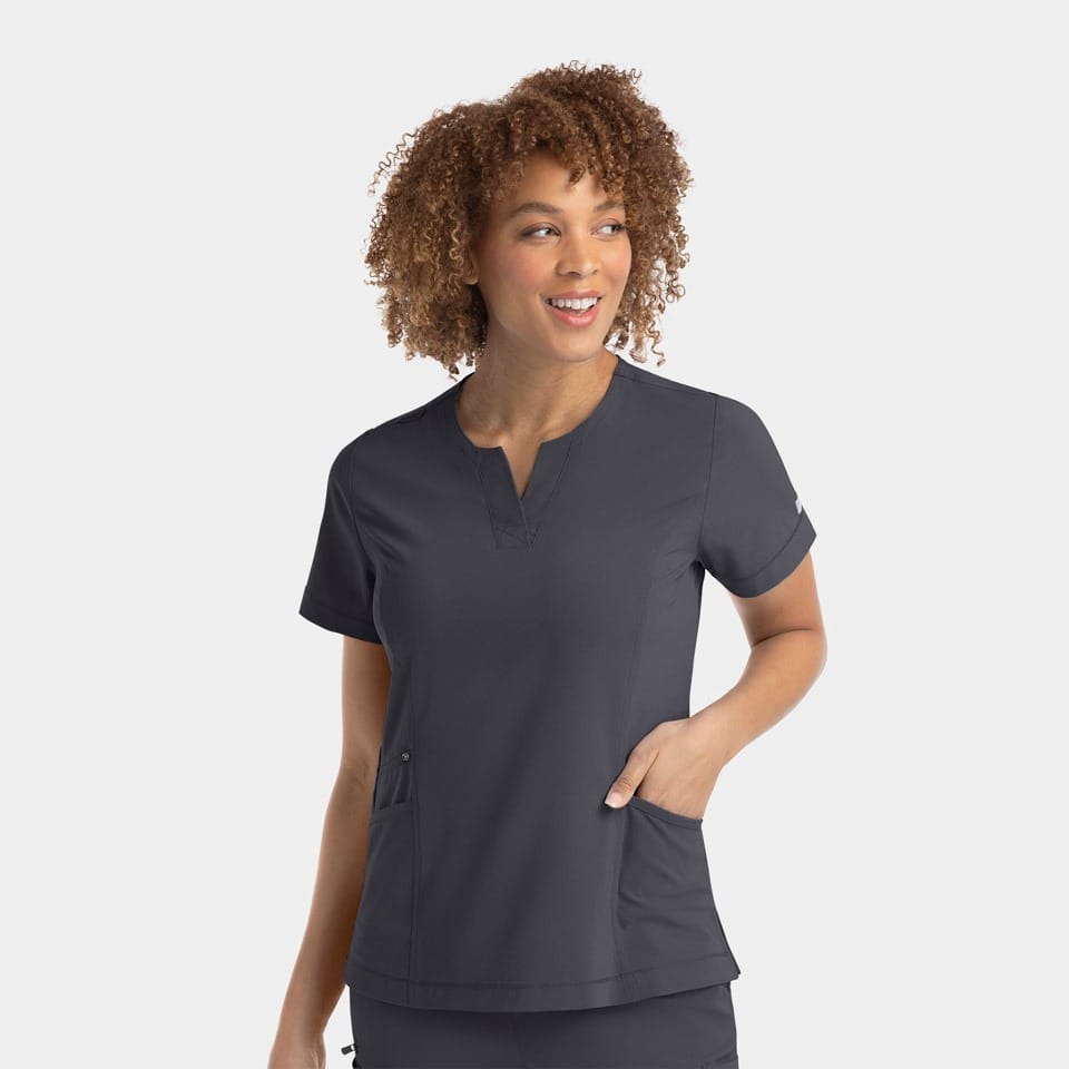 Women's Notched Neck Top | 4802