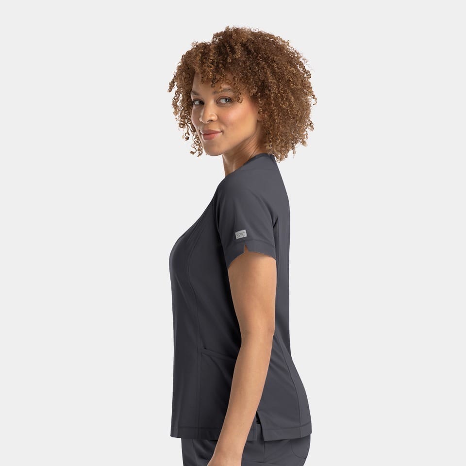 Women's Notched Neck Top | 4802