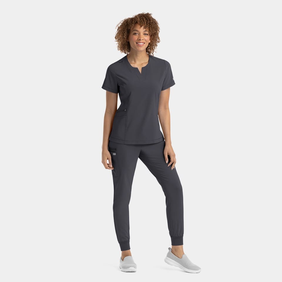 Women's Notched Neck Top | 4802