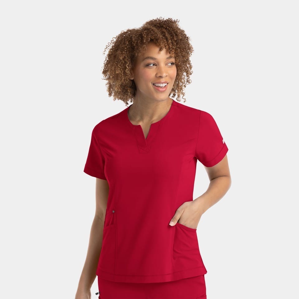 Women's Notched Neck Top | 4802