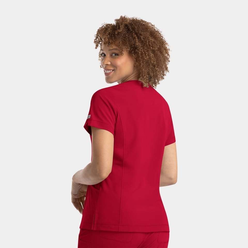 Women's Notched Neck Top | 4802