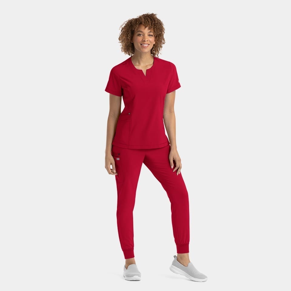 Women's Notched Neck Top | 4802