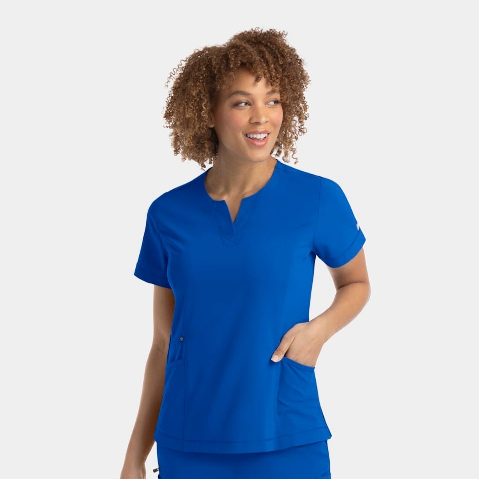 Women's Notched Neck Top | 4802