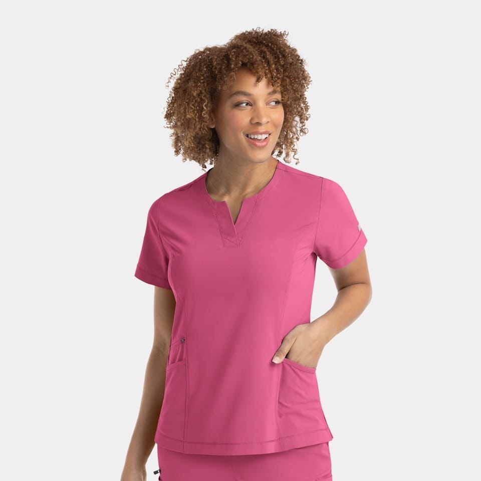 Women's Notched Neck Top | 4802