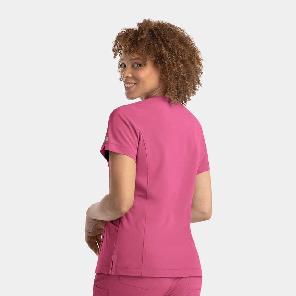 Women's Notched Neck Top | 4802