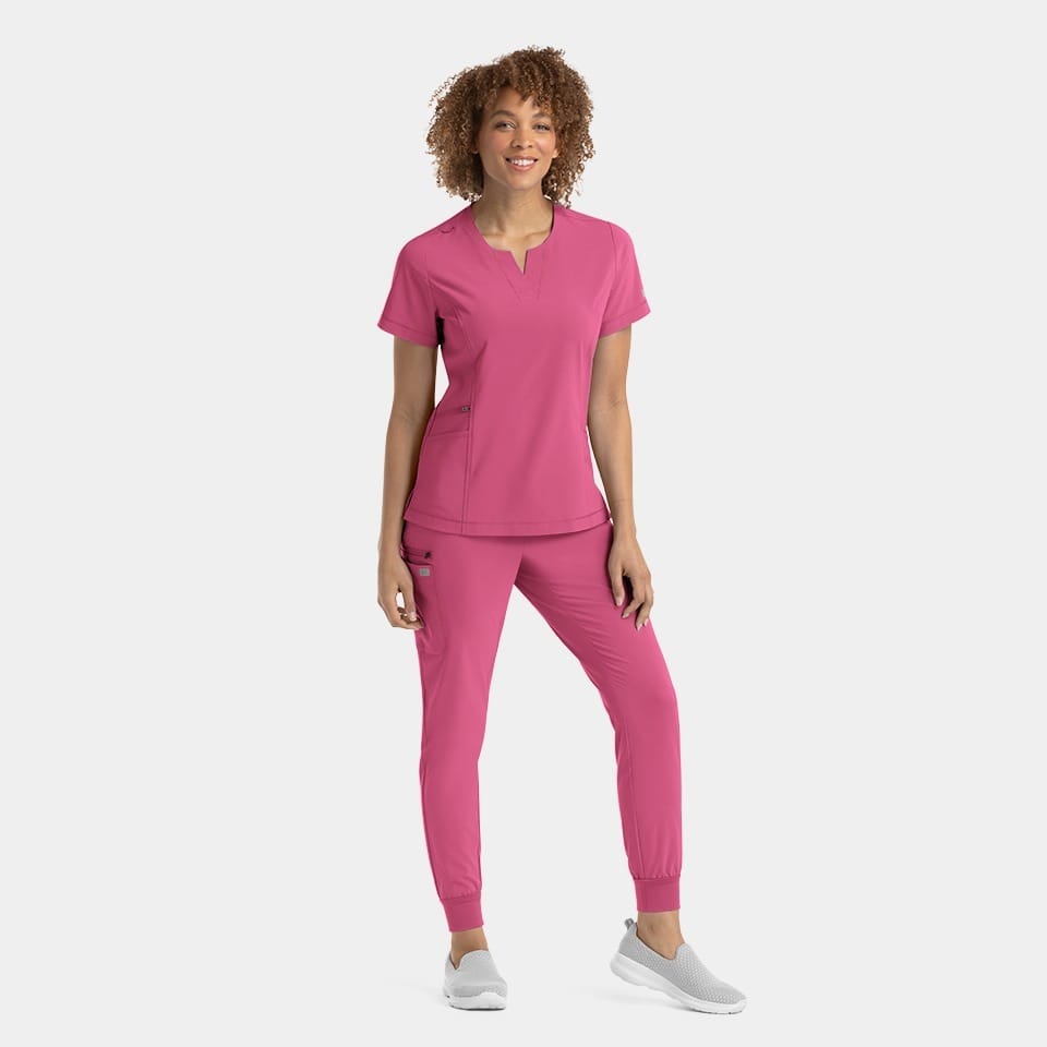 Women's Notched Neck Top | 4802