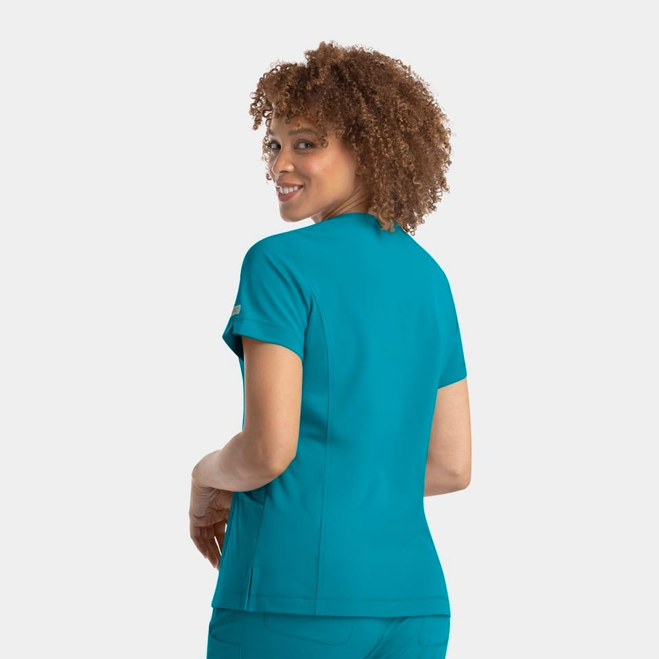 Women's Notched Neck Top | 4802