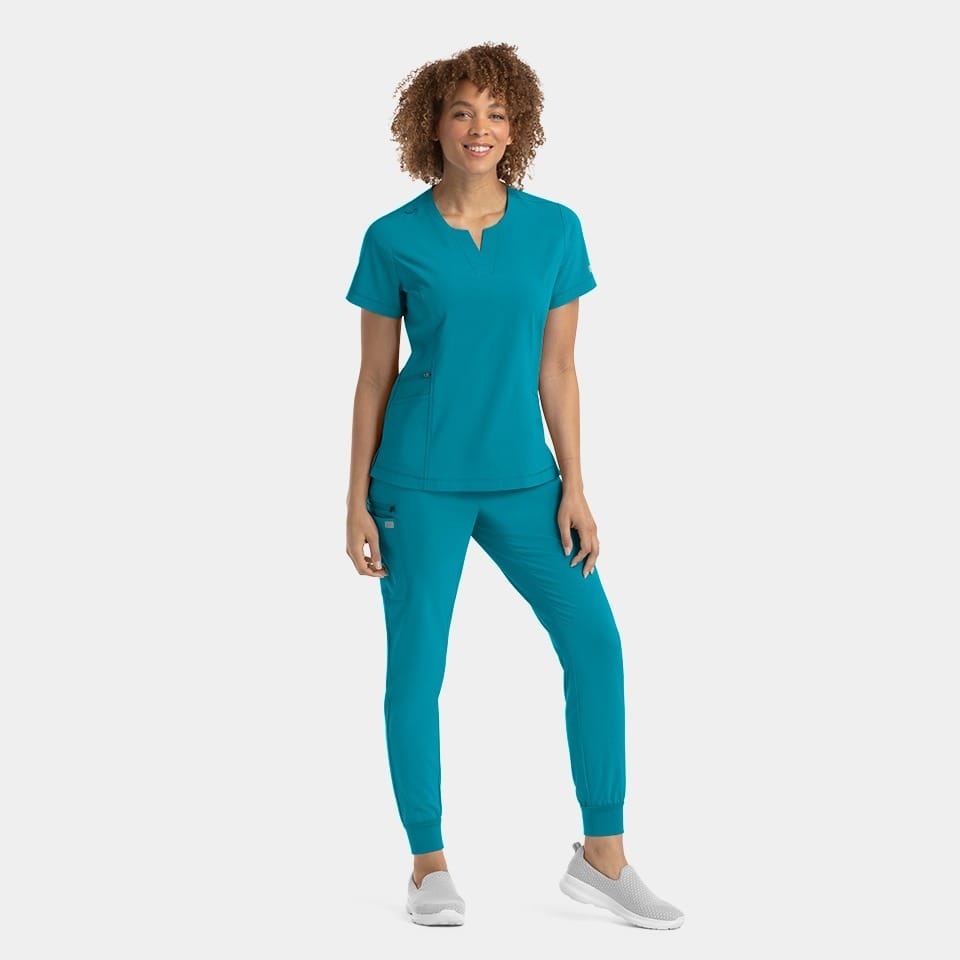 Women's Notched Neck Top | 4802