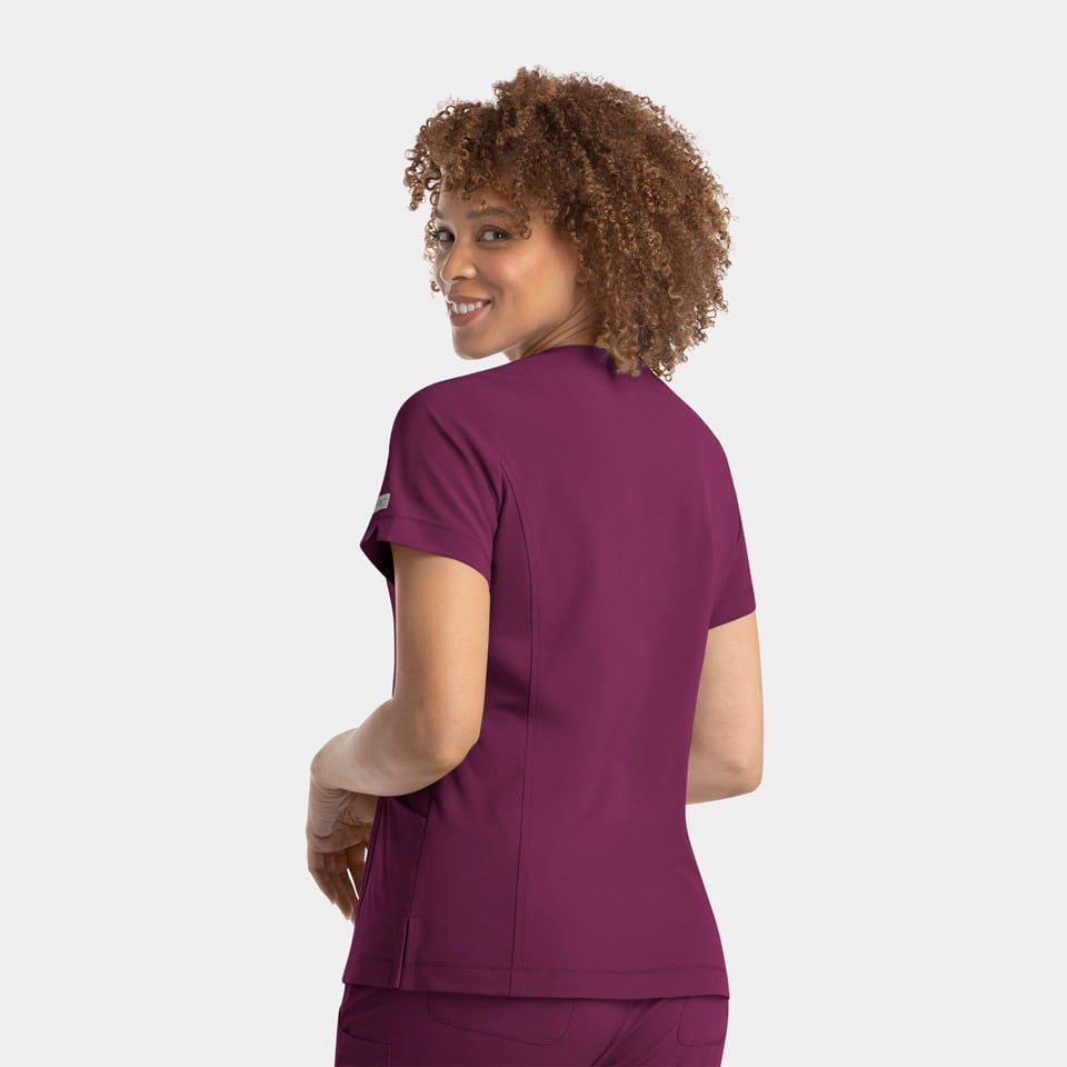 Women's Notched Neck Top | 4802
