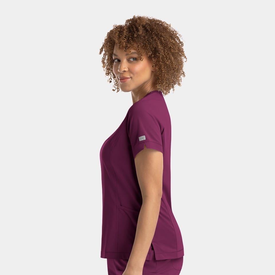 Women's Notched Neck Top | 4802