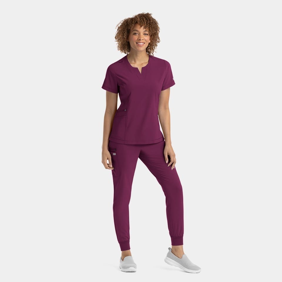 Women's Notched Neck Top | 4802