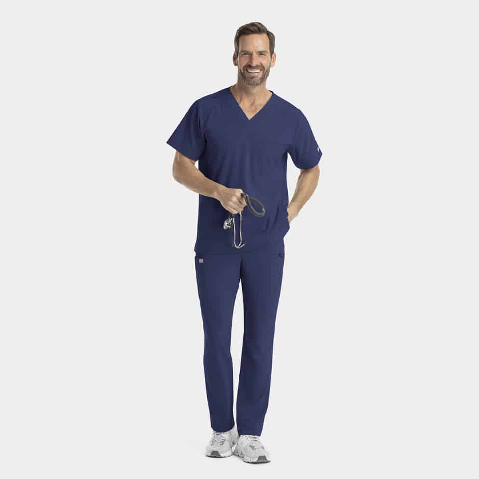 Men's V-Neck Scrub Top | 4851
