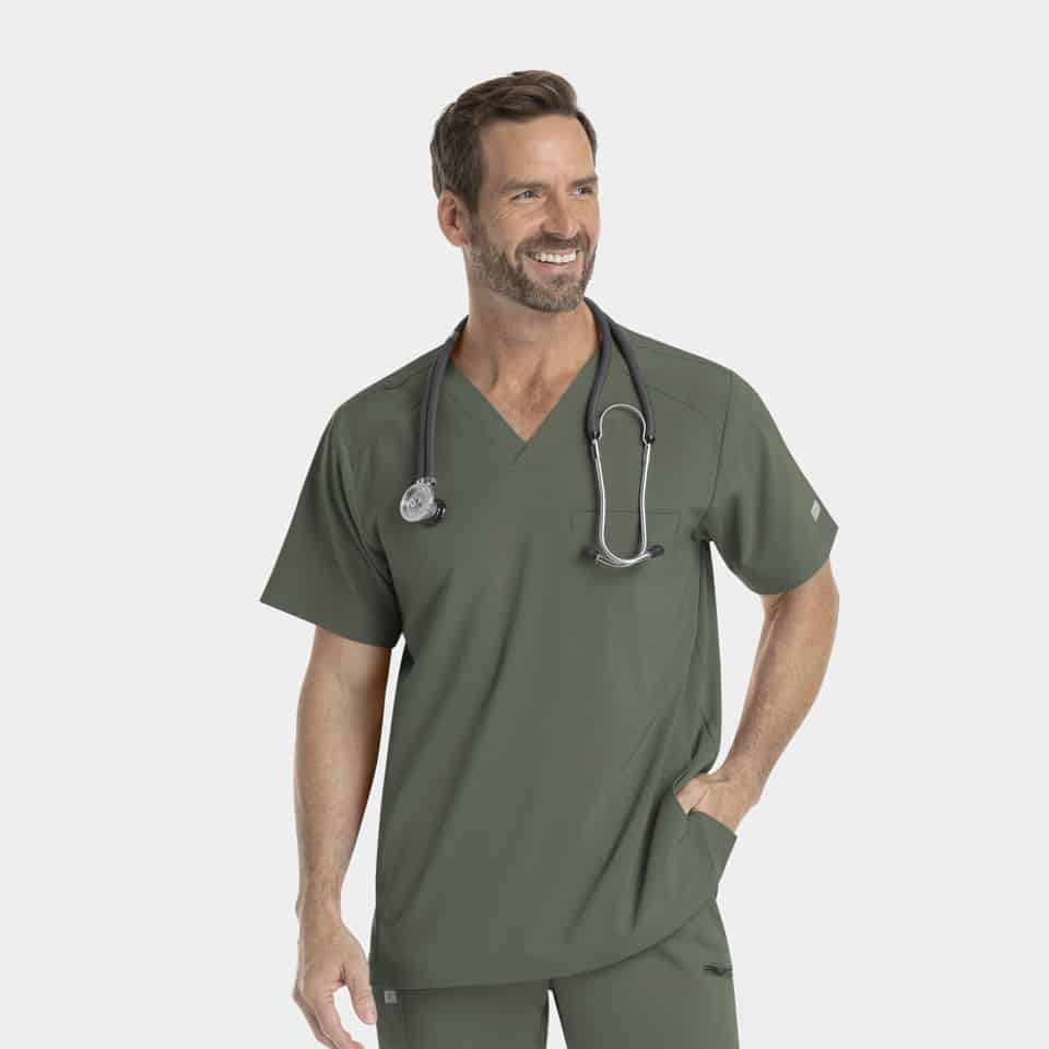 Men's V-Neck Scrub Top | 4851