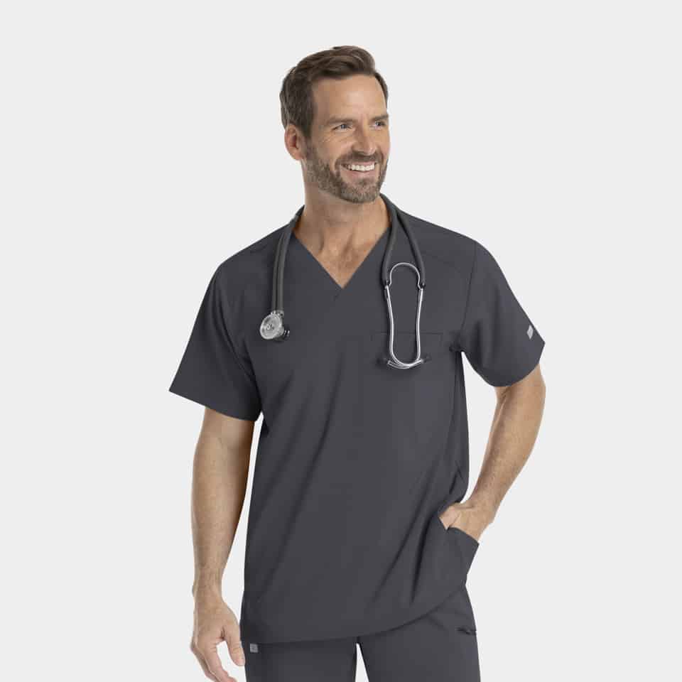 Men's V-Neck Scrub Top | 4851