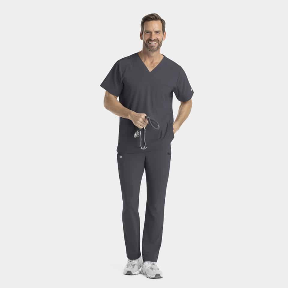 Men's V-Neck Scrub Top | 4851