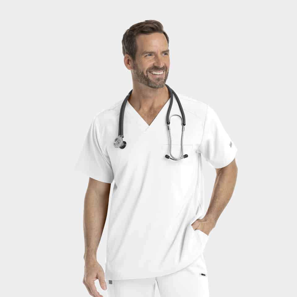 Men's V-Neck Scrub Top | 4851