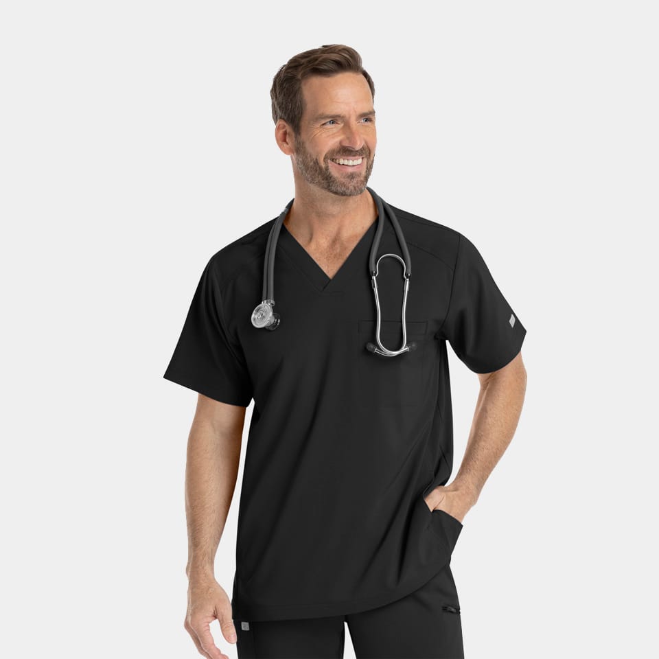 Men's V-Neck Scrub Top | 4851