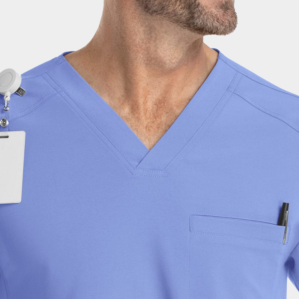 Men's V-Neck Scrub Top | 4851