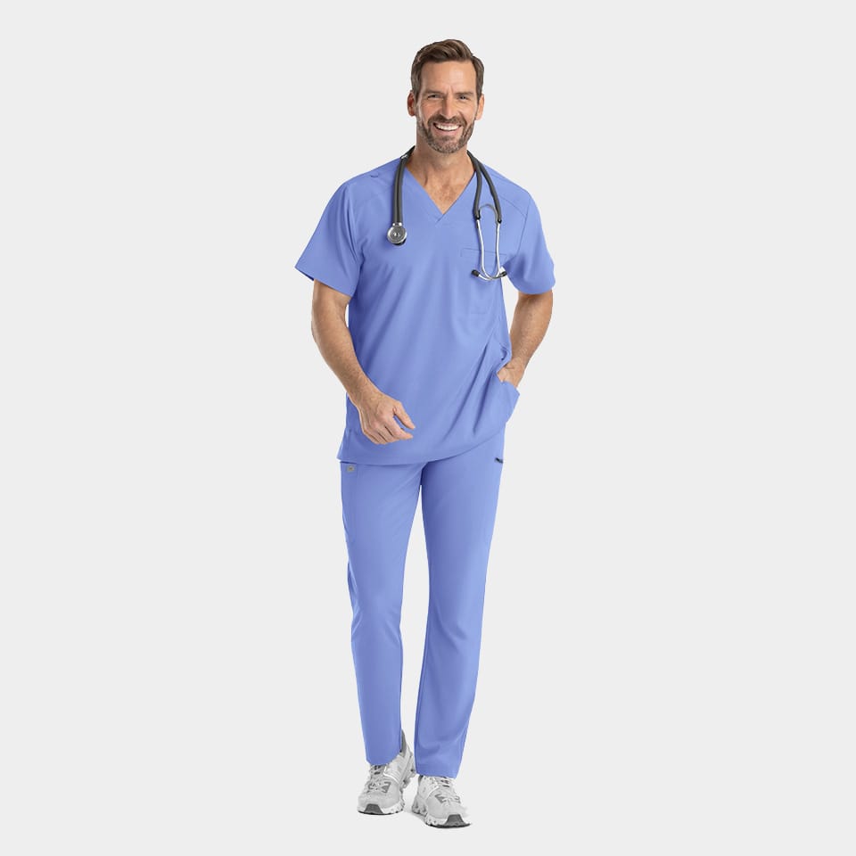 Men's V-Neck Scrub Top | 4851