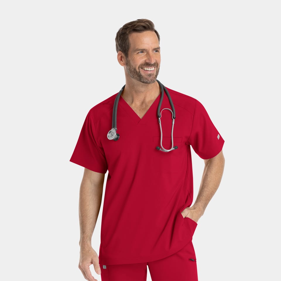 Men's V-Neck Scrub Top | 4851