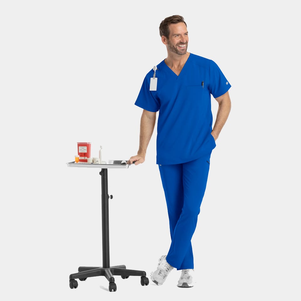 Men's V-Neck Scrub Top | 4851