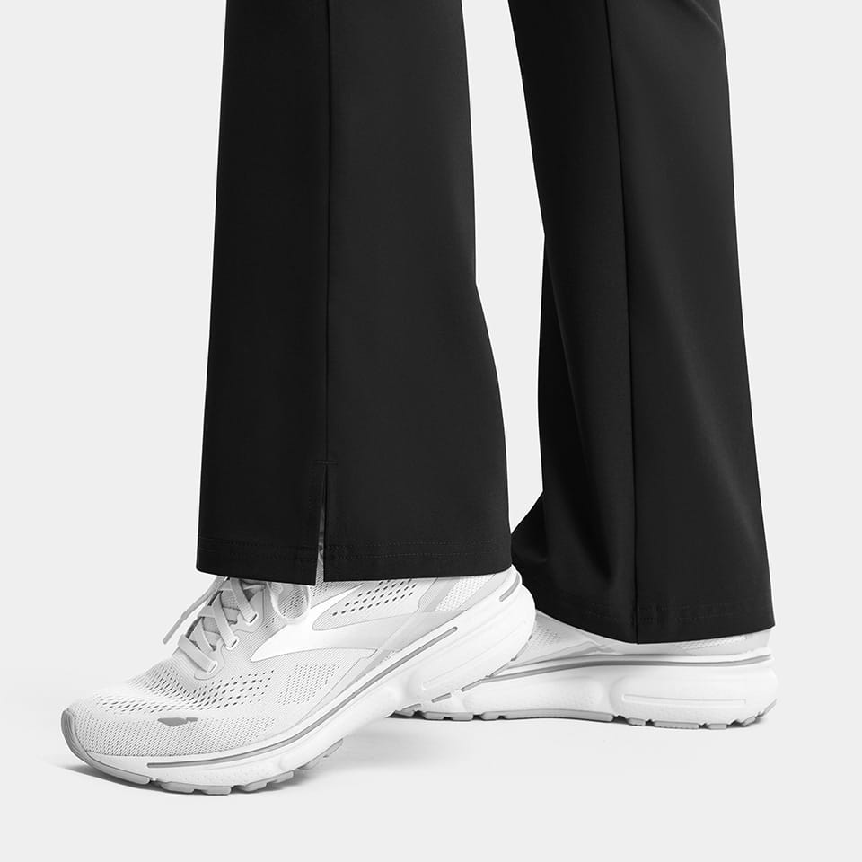 Yoga Waistband Flare Scrub Pants | 9813